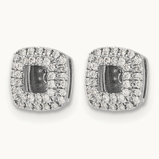 Diamond Square Earring Jackets — photo set
