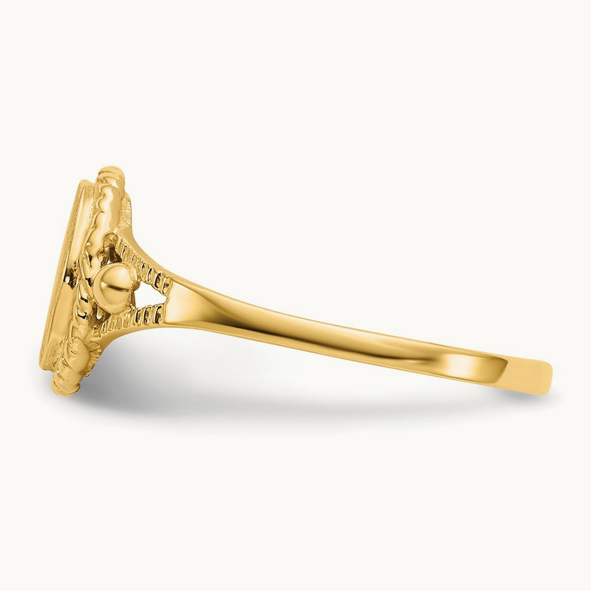 Childs Fancy Signet Ring, 14K