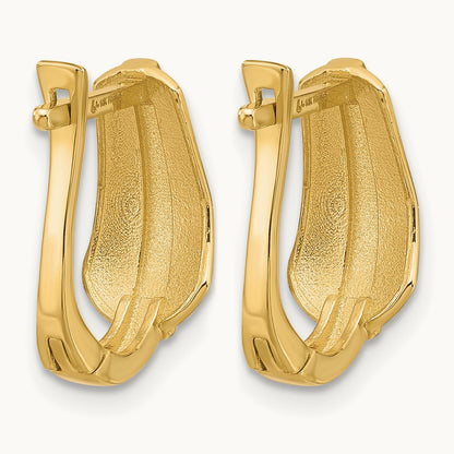 Leslie's with Polished Hinged Hoop Earrings — photo set
