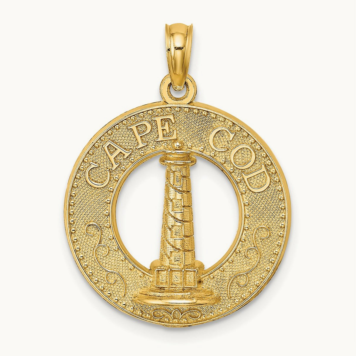 CAPE COD Lighthouse Charm, 14K