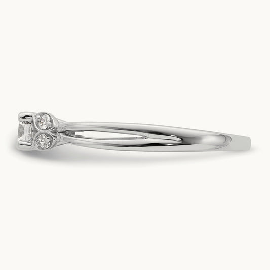 First Promise Polish Round Engagement Ring, 0.25 ct tw