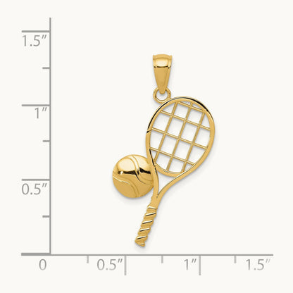 Tennis Racquet Charm — photo set