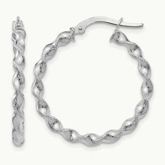 Twisted Hoop Earrings — Leslie's — photo set