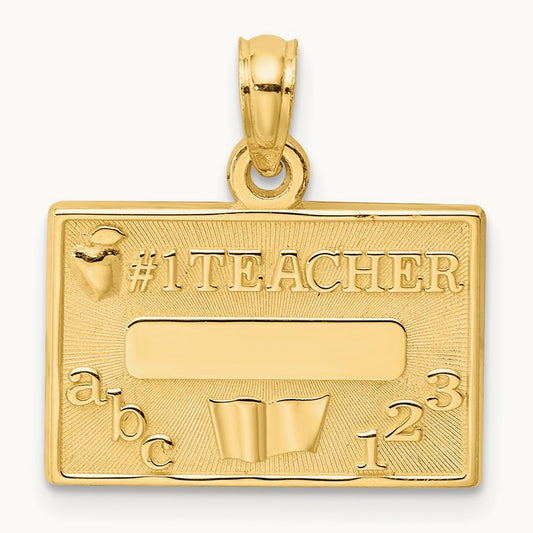 #1 TEACHER Charm — photo set