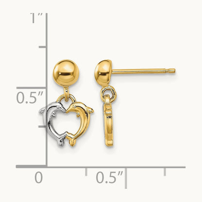 W/ Dolphin Dangle Earrings — photo set