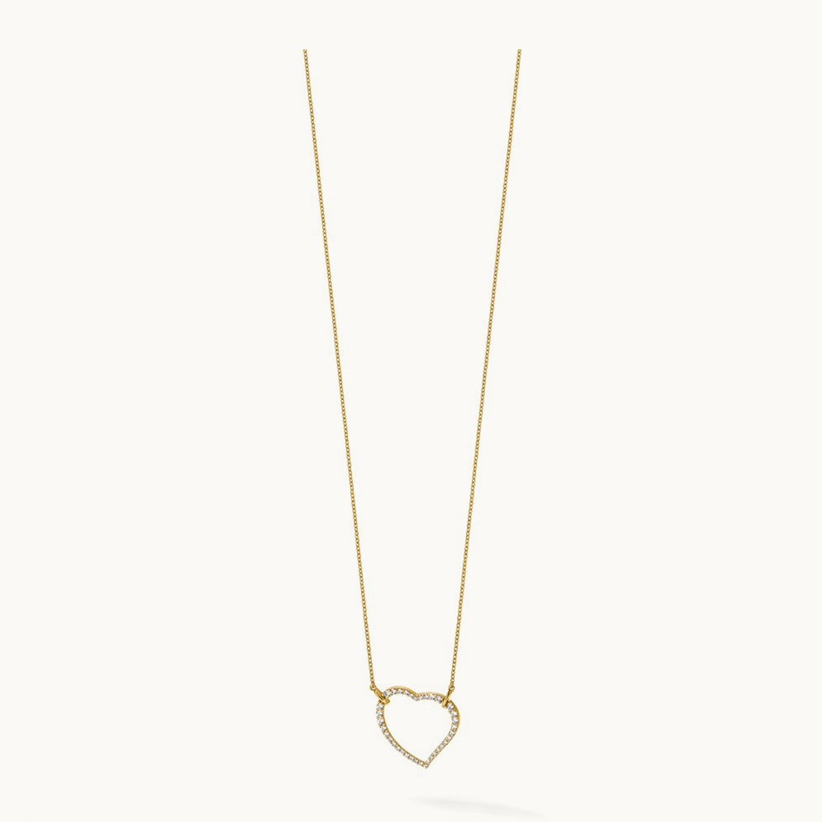 Diamond Heart Pendant Necklace, 14K