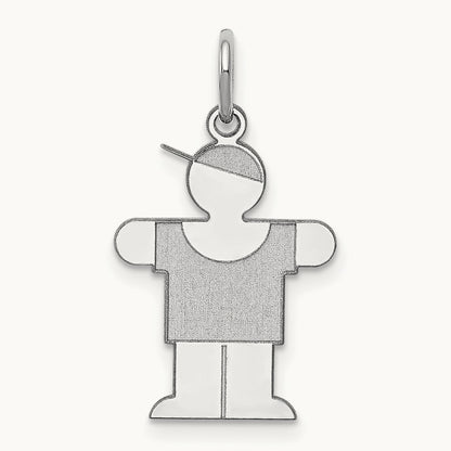 Kid Charm — 14K White Gold