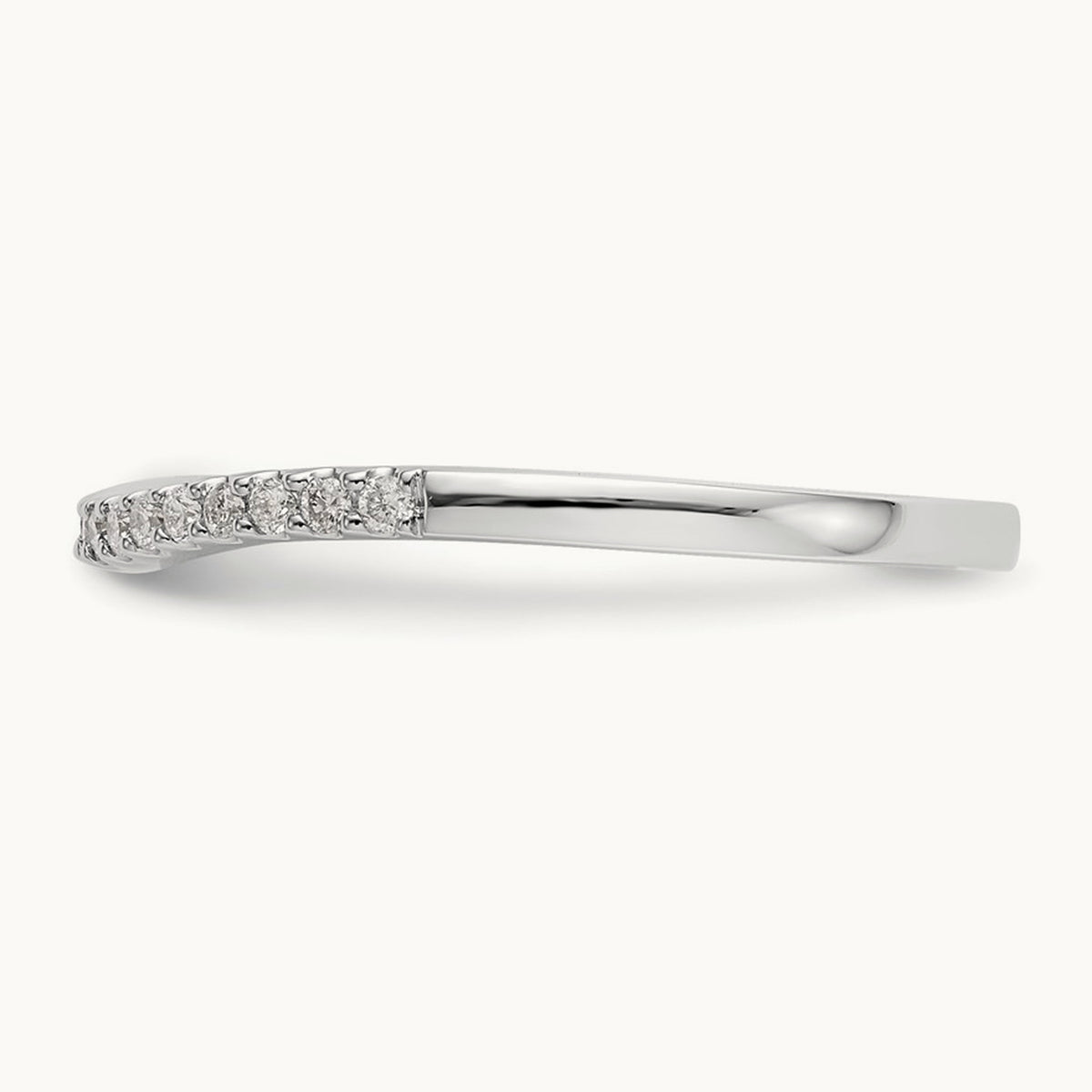 Diamond Wedding Band, 14K White Gold