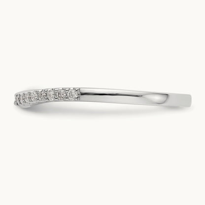 Diamond Wedding Band, 14K White Gold