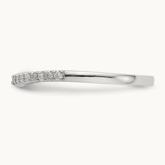 Diamond Wedding Band, 14K White Gold