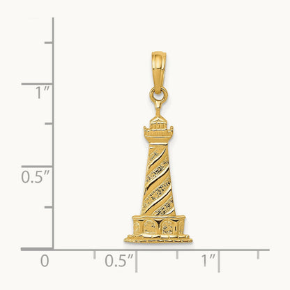 Lighthouse Pendant, 14K