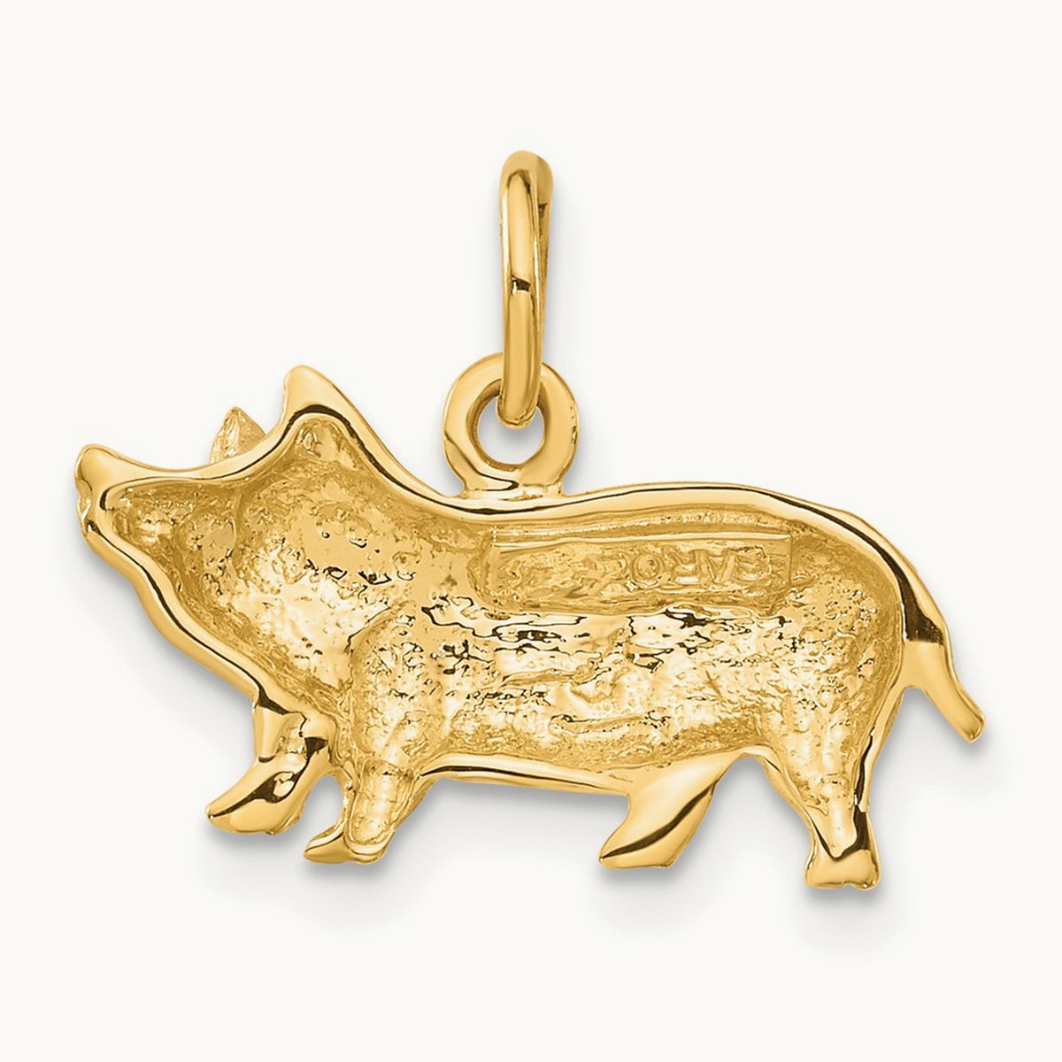 Pig Charm, 14K