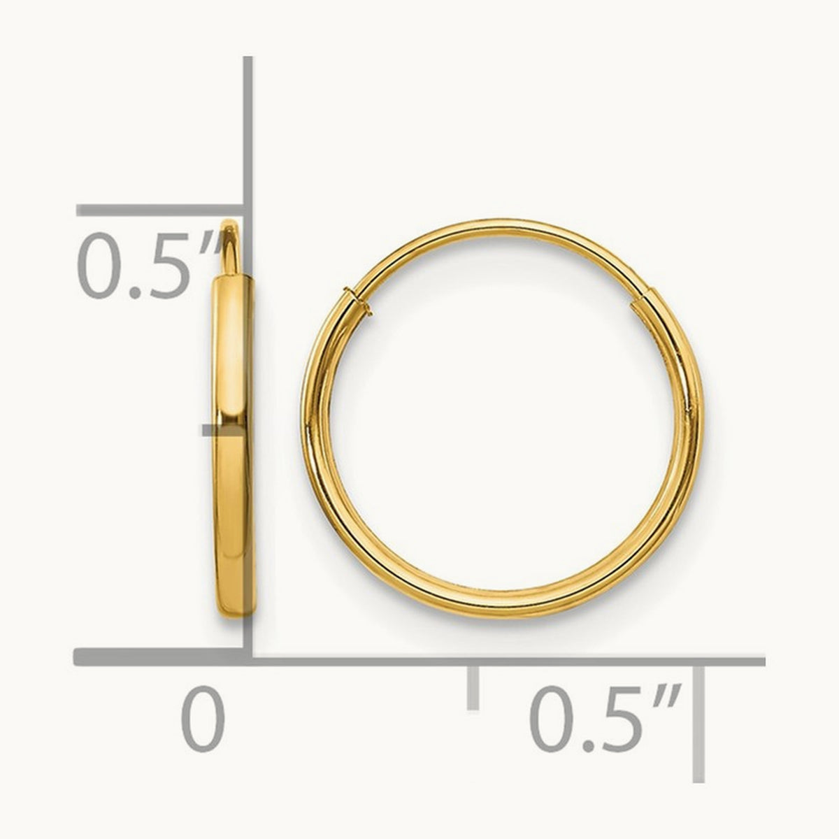Madi K Endless Hoop Earrings, 14K