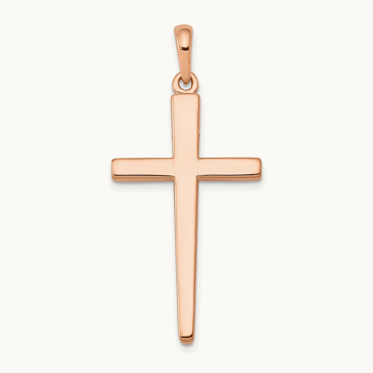 Cross Pendant, 14K Rose Gold