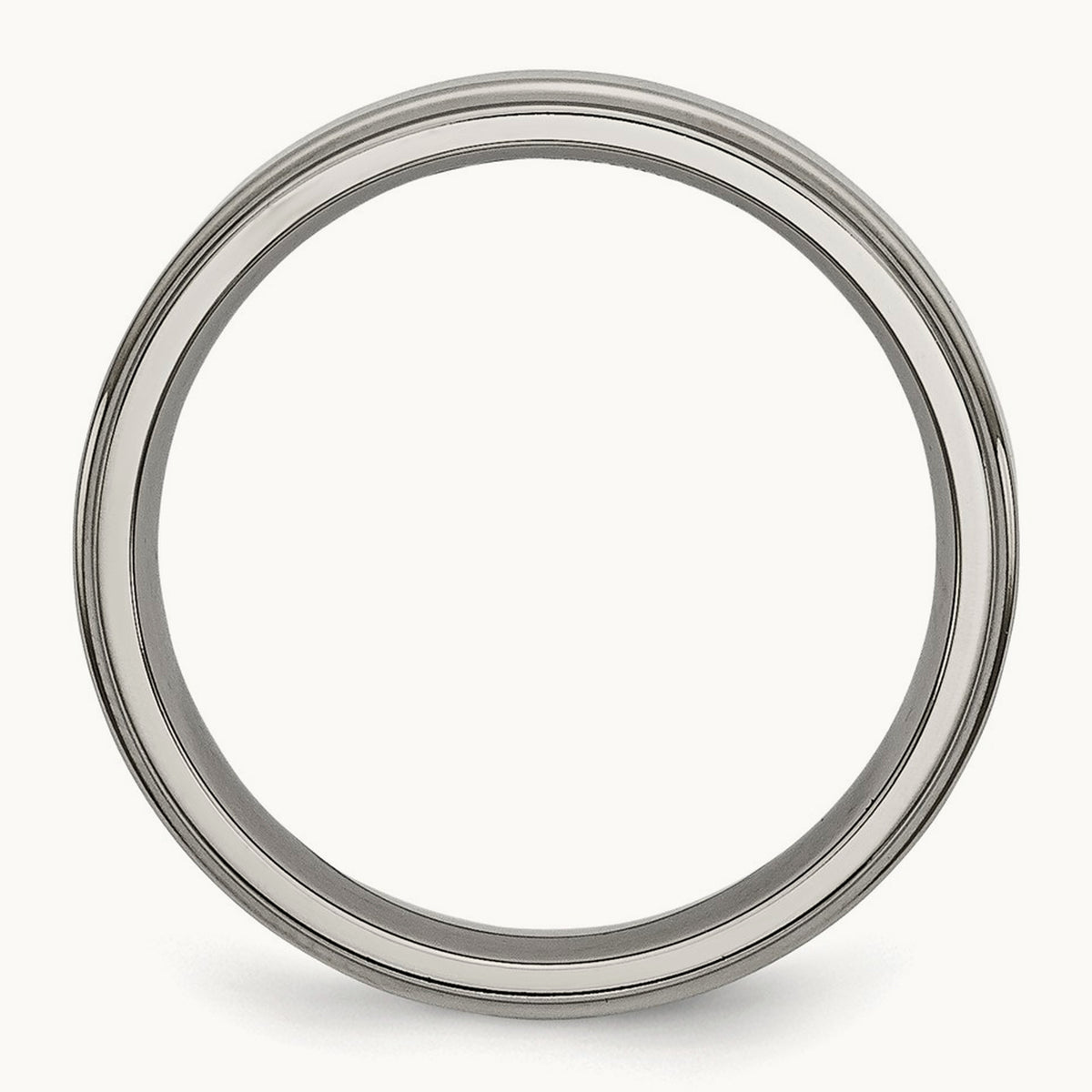 Polished Ridged Edge Band — 10