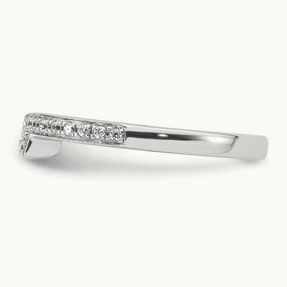 Diamond Wedding Band, 14K White Gold