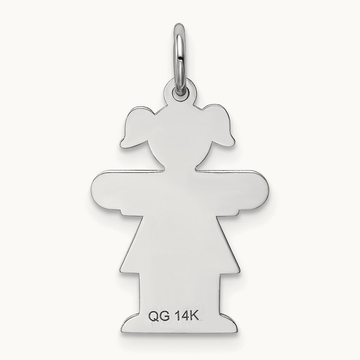 Kid Charm — 14K White Gold