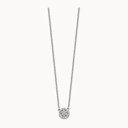 Diamond 18in Necklace, 14K White Gold