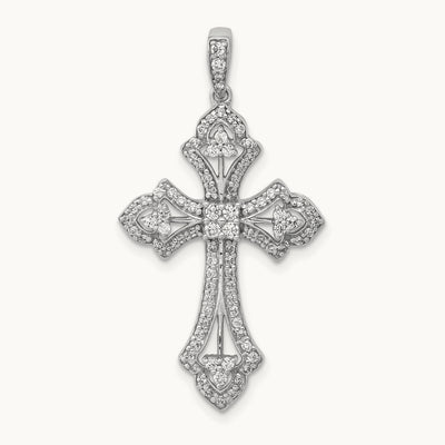 1/2ct. Diamond Fancy Cross Pendant — photo set