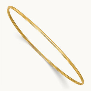 Polished Slip-on Bangle Bracelet — 14K Yellow Gold