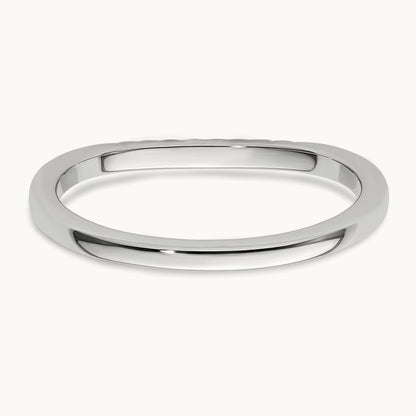 Diamond Wedding Band, 14K White Gold