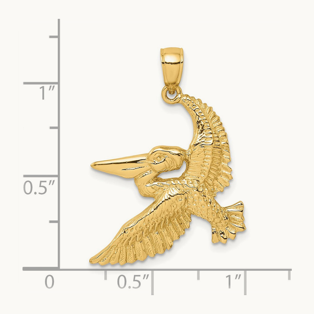 Flying Pelican Charm — 28.3mm