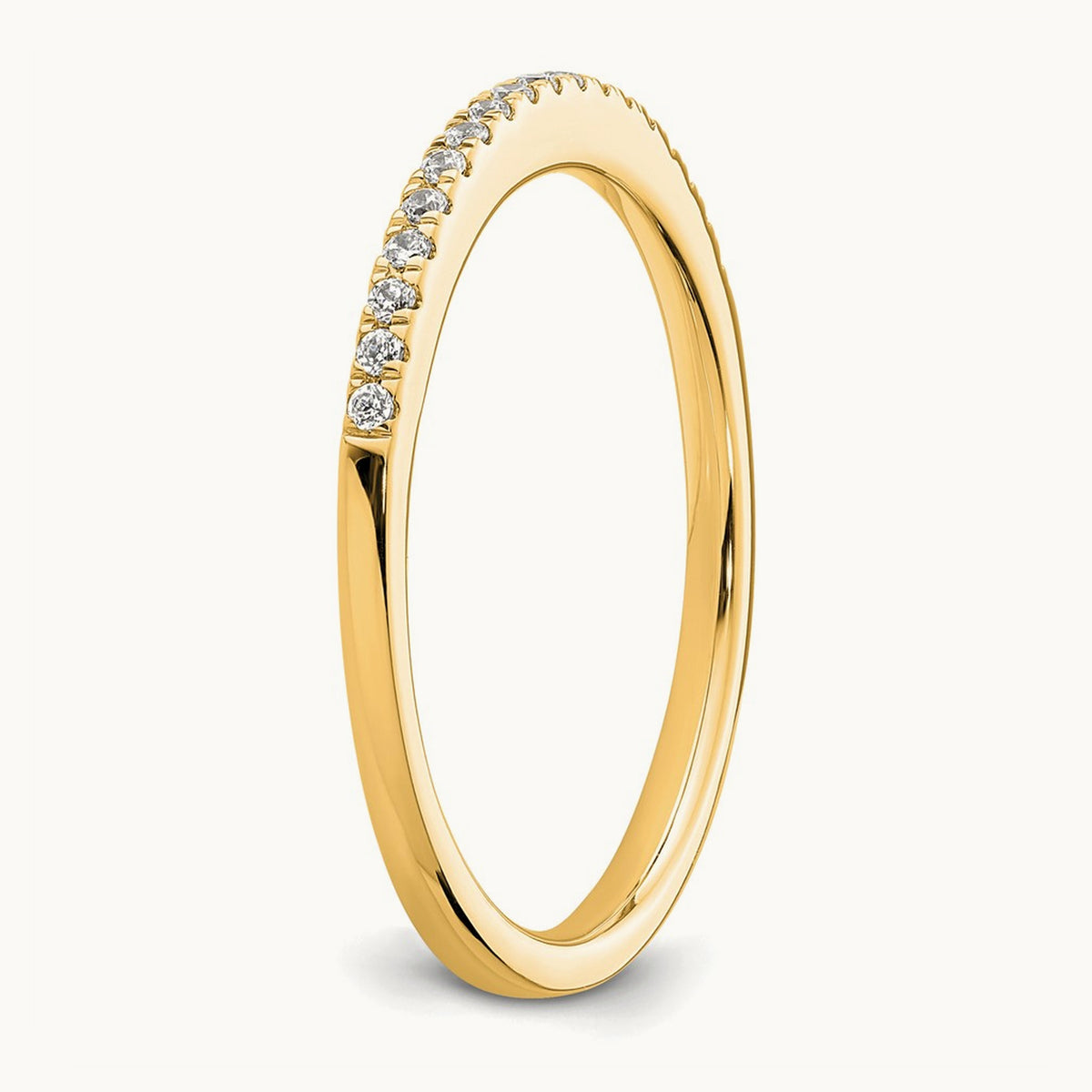 Diamond Wedding Band — 14K Yellow Gold, 7