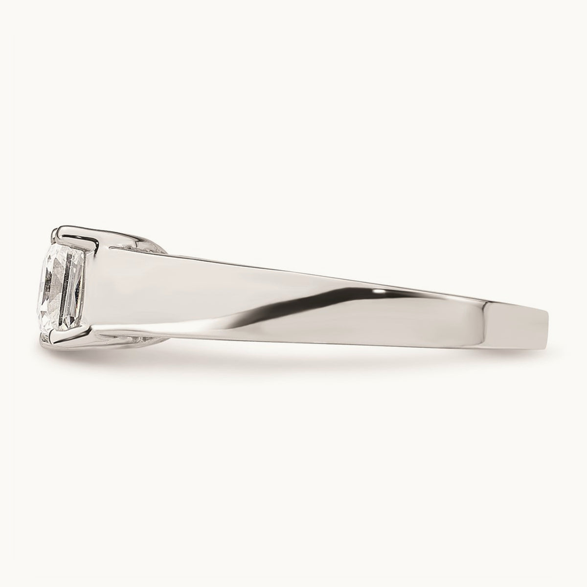 Square Solitaire Engagement Ring Mounting