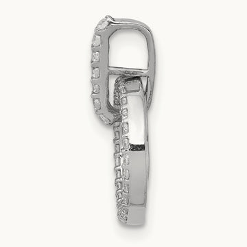 Double Circle Dangle Pendant, 0.25 ct tw Lab-Grown Diamond