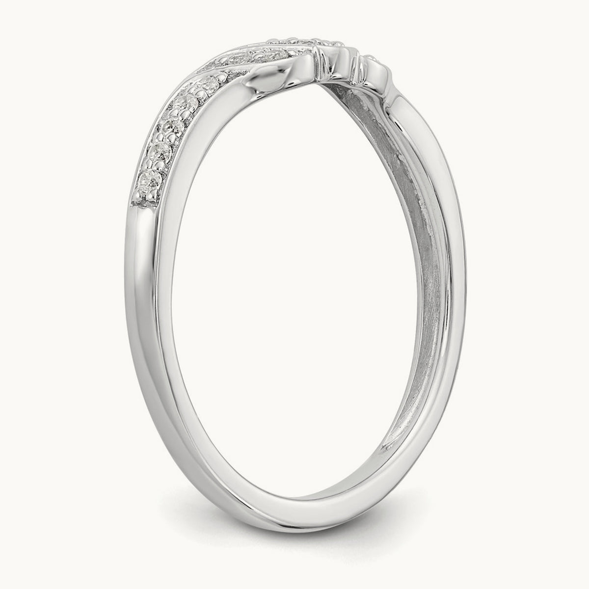 Diamond Band, 14K White Gold