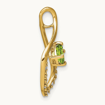 Peridot and Diamond Pendant — photo set