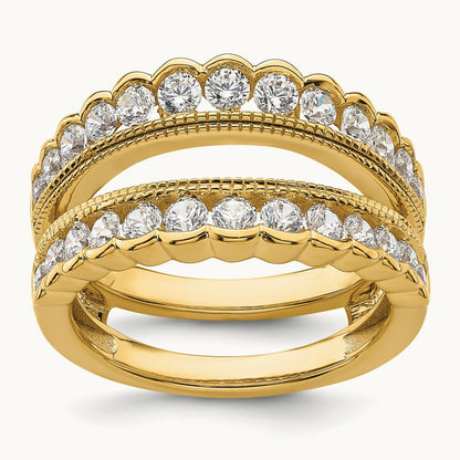 Ring Guard, 1.25 ct tw Lab-Grown Diamond — 14K Yellow Gold