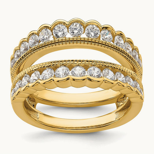 Ring Guard, 1.25 ct tw Lab-Grown Diamond — 14K Yellow Gold
