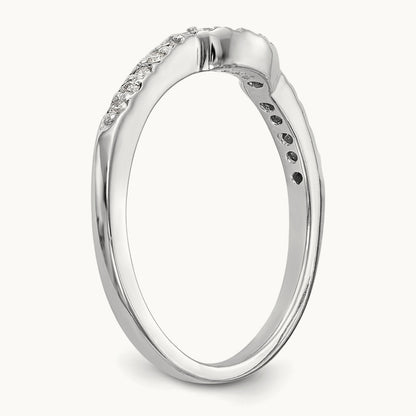 Diamond Wedding Band, 14K White Gold