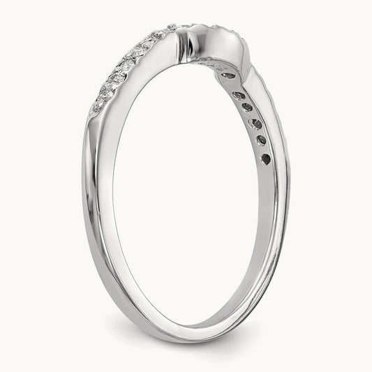 Diamond Wedding Band, 14K White Gold