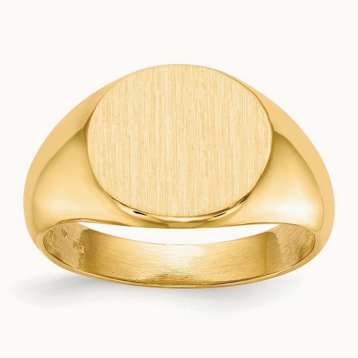 Open Back Mens Signet Ring — photo set