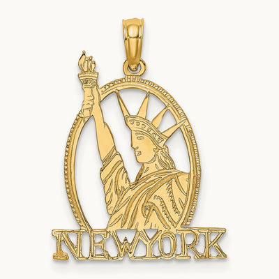 Cut-out NEW YORK w/Statue of Liberty Charm — photo set