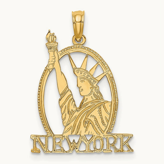 Cut-out NEW YORK w/Statue of Liberty Charm — photo set