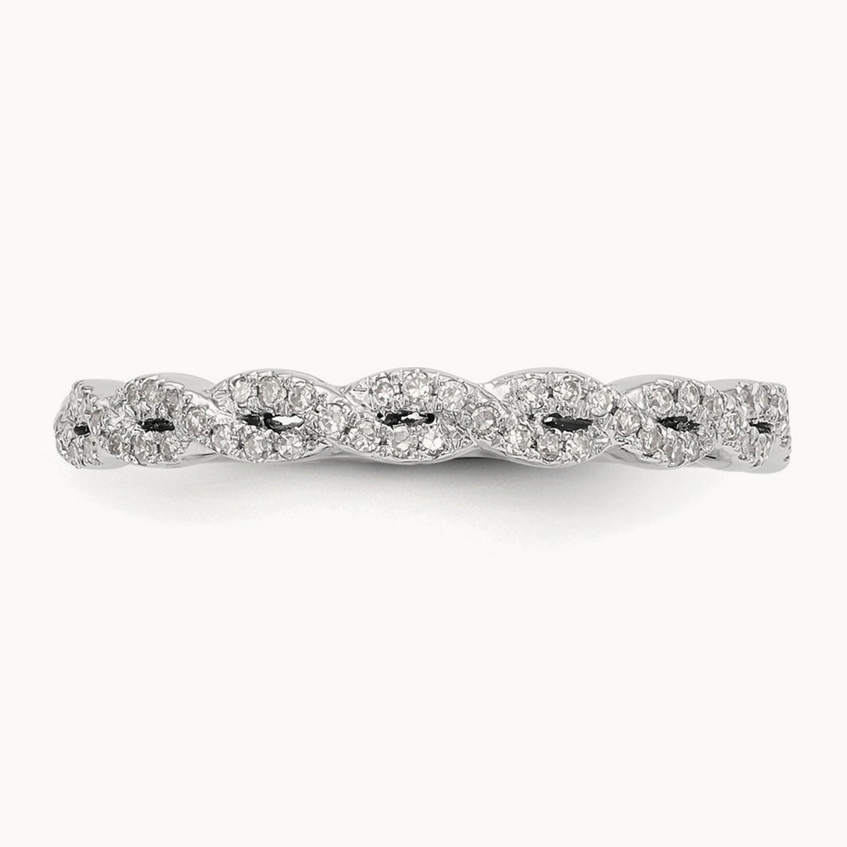 Diamond Band, 14K White Gold