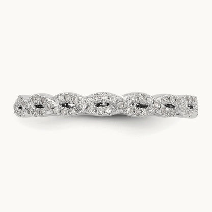 Diamond Band, 14K White Gold