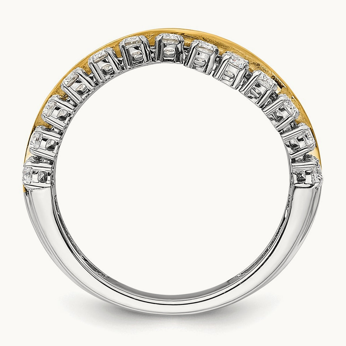 Double Row Fashion Band, 1.00 ct tw Lab-Grown Diamond