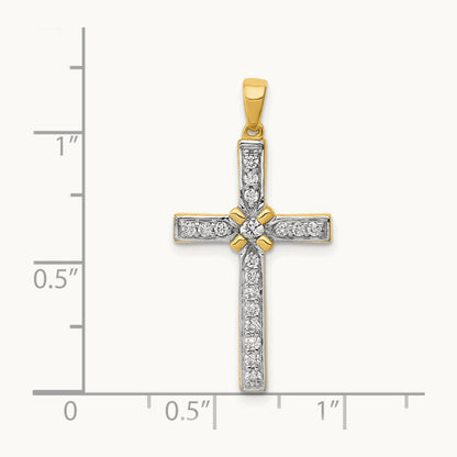 1/3ct. Diamond Cross Pendant — photo set