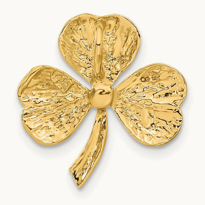 Shamrock Chain Slide, 14K