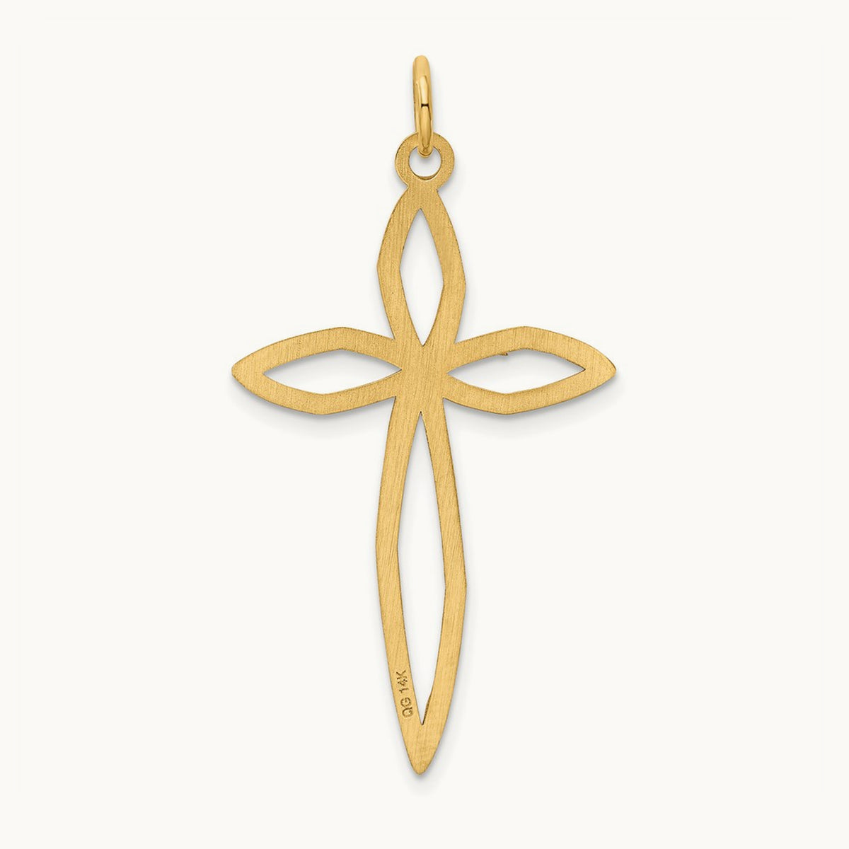 Laser Designed Passion Cross Pendant — 39mm