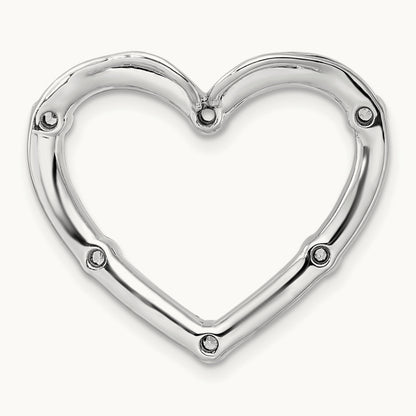 Open Heart Chain Slide, 0.25 ct tw Lab-Grown Diamond