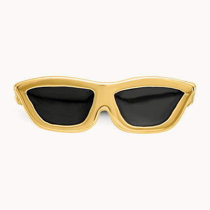 Enameled Sunglasses Toe Ring, 14K