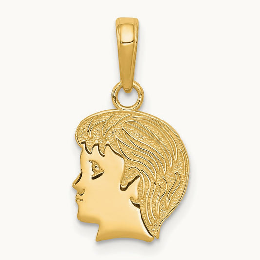 Boy charm, 14K