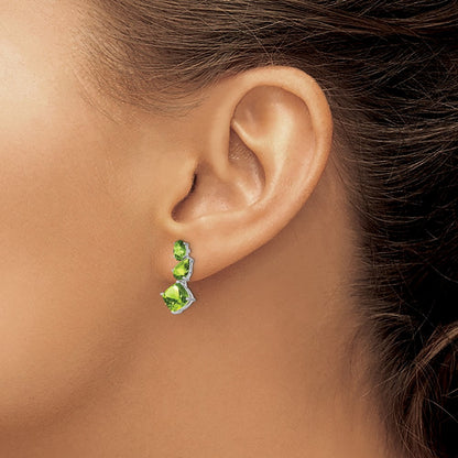 Peridot Dangle Earrings — photo set