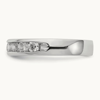 10- Stone Ladies Band Mounting, 2.9mm, 14K White Gold
