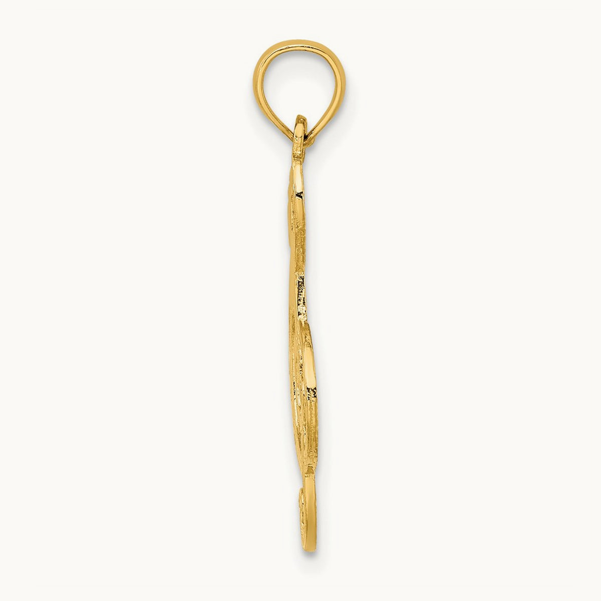 Treble Clef Charm — 14K Yellow Gold, 21.1mm